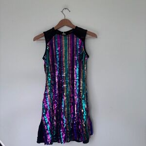 Weissman Girls colorful Sequin Dance Costume Mesh Activewear SIZE SA